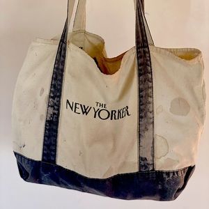 Distressed New Yorker tote